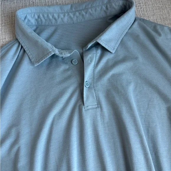 lululemon athletica Light Blue Polo Shirt - Picture 2 of 4